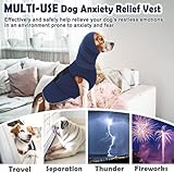 Hundeangstweste Hoodie - Hundemantel für Donner, Feuerwerk, Tierarztbesuche und Trennung - Warmer Hundemantel Reflektierende Hundeweste, Anti-Angst-Weste für Hunde mit hohem Kragen (XXL)