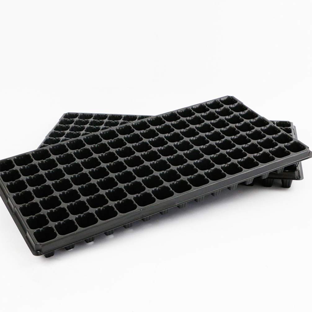 Cabilock Vassoio per Semina in PVC 105 Celle Forate, 10 Pezzi per Giardinaggio Domestico, per Coltivazione e Germinazione di Piantine in Balcone o Serra