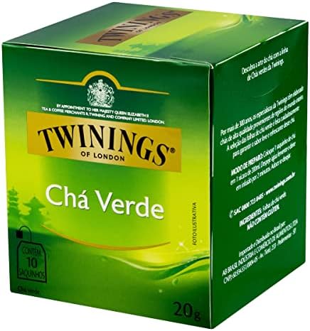 Twinings Chá Verde 20g (pacote de 10 saquinhos)