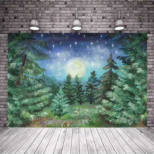 Fondo Fotográfico Estrellado 7x5ft para Fiestas miniatura 2
