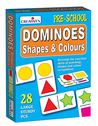 Image of Creative Educational Aids P. Ltd. - CRE0995 Let's Find Out What Puzzle (Multi-Color, 54 Pieces) & CRE1013 Let's Find Out Why & CRE0651 Dominoes - Shapes and Colours Card Game (Multi-Color, 28