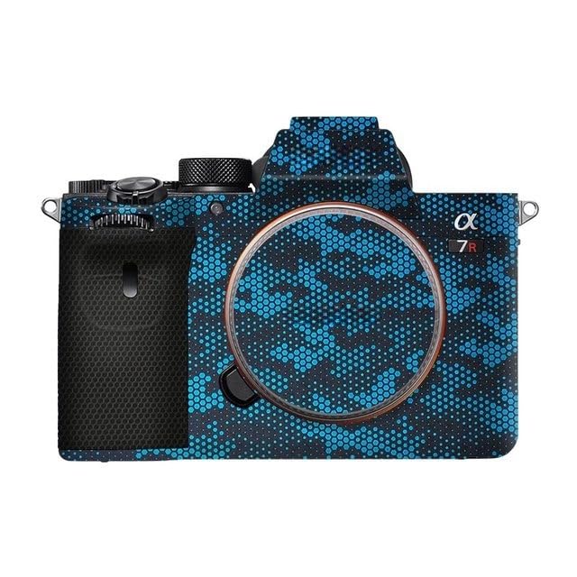 Autocollant Sony A7RM5 protection vinyle haut de gamme bleu mamba