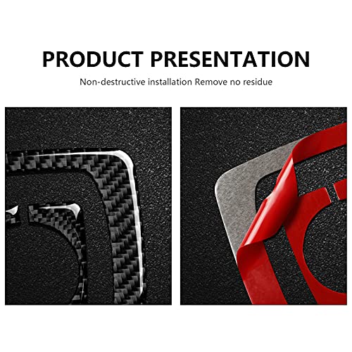 Image of Car Gear Shift Trim Center Console Panel Cover Sticker Carbon Fiber Decal fits for Alfa Romeo Giulia 952 Stelvio 949 2016 2017 2018 2019 Accessories