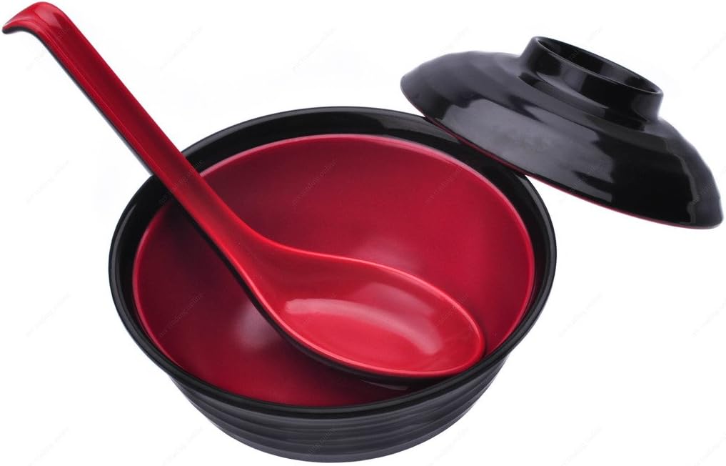 M.V. Trading MV3222.300 Set of Japanese Melamine Soup Bowl