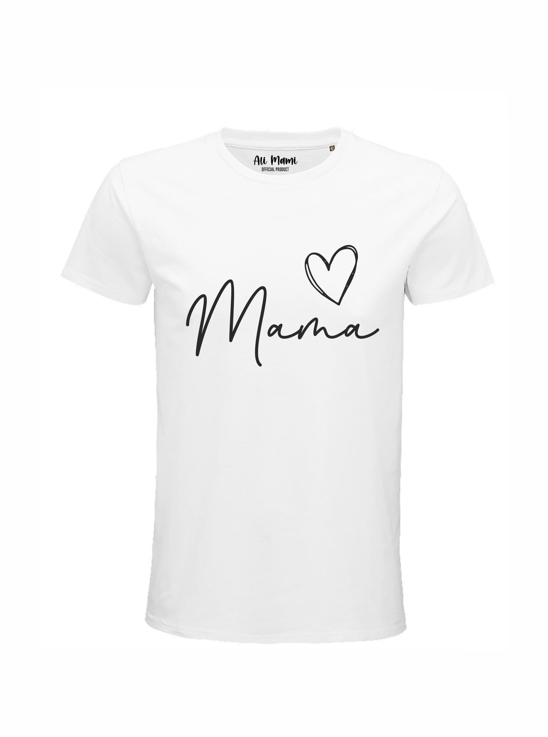All You Can Tee Ali Mami Mama T-Shirt, White, XL