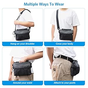 Amir Dog Treat Pouch for Training Dog Food Bag with Removable Inner Pocket Dog Treat Bag Magnetic Closure Adjustable Training Belt Bags 2 Zip Pockets Food Bag for Puppy Training  Cucciolini Doodles Amir dog treat pouch for training dog food bag with removable inner pocket dog treat bag magnetic closure adjustable training belt bags 2 zip pockets food bag for puppy training   cucciolini doodles