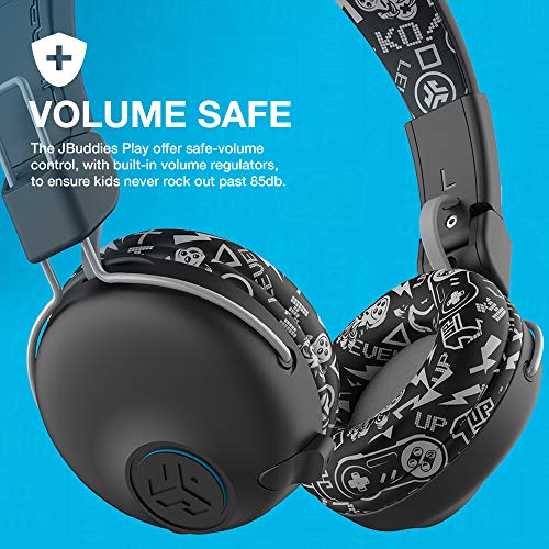 JLab JBuddies Play Kids Gaming Headset, Wireless Headphones Kids, 22+ Hour Bluetooth Playtime on Mobile, Volume Safe, Cable for Gaming PC, Console, Retractable Mic, Quick Mute - Kids Gaming Headphones JLab JBuddies Play Kids Gaming Headset, Wireless Headphones Kids, 22+ Hour Bluetooth Playtime on Mobile, Volume Safe, Cable for Gaming PC, Console, Retractable Mic, Quick Mute - Kids Gaming Headphones