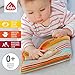 Fehn Baby Fotoalbum Teddy – Erinnerungsbuch Fotobuch zum Selbstgestalten und Fühlen aus Stoff - Babyalbum Spielzeug zur Geburt für Babys und Kinder ab 0+ Monaten zum Gesichter merken und Namen lernen