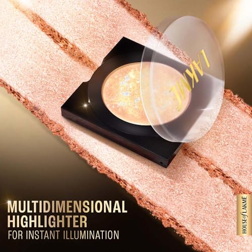 Image of Lakme Glitterati Marble Highlighter 02 Shimmer Rose 7g