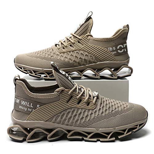 Image of Chopben Men's Running Shoes Blade Non Slip Fashion Sneakers Breathable Mesh Soft Sole Casual Athletic Walking Shoes