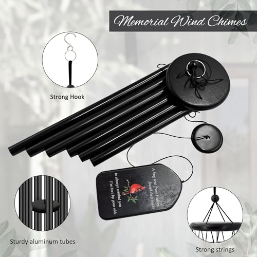 Image of ASTARIN Personalized Wind Chimes Outdoor Large Deep Tone,Large Customized WindChimes for Outside Tuned Relaxing Soothing Low Bass,Memorial Wind Chimes Sympathy for Mom Dad