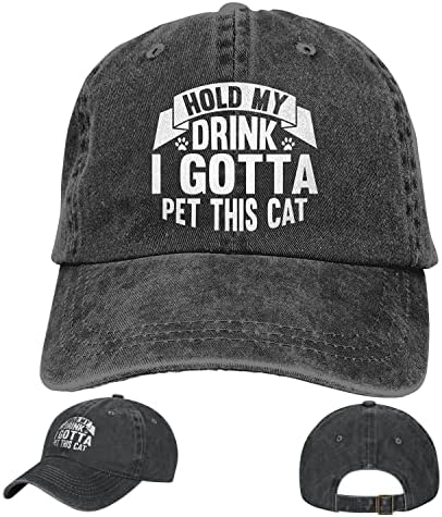 CAT DAD Baseball Cap Funny Dad hat Adjustable Vintage Washed Cotton for Men Trucker Hats