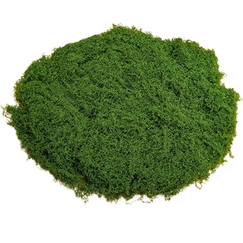 YUNXIASW Musgo artificial decorativo - simulação de plantas verdes para trabalhos manuais, jardins e relva (verde claro, 50 g)