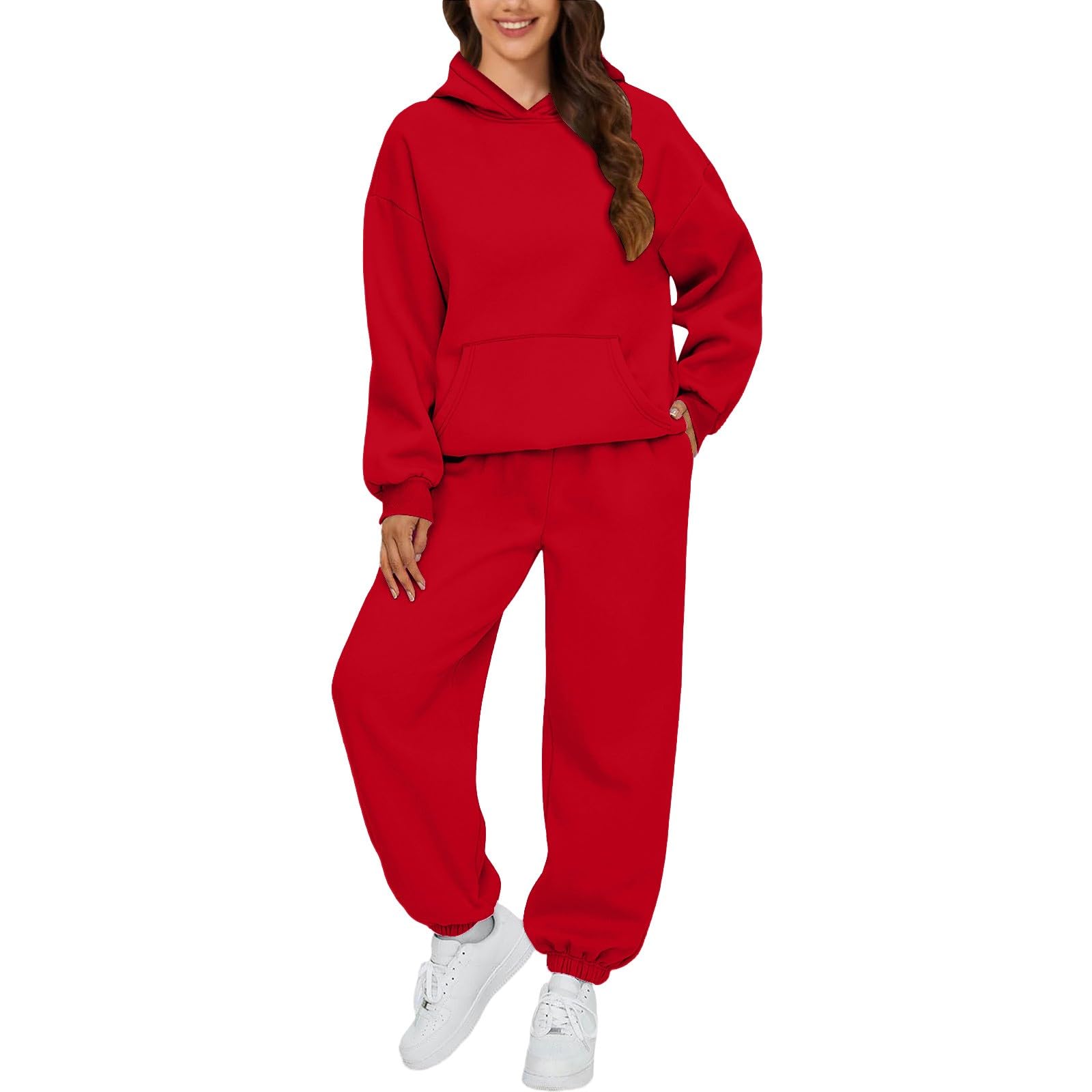 Survêtement Femme Grande Taille - Ensemble Sportswear Capuche Sweat Court