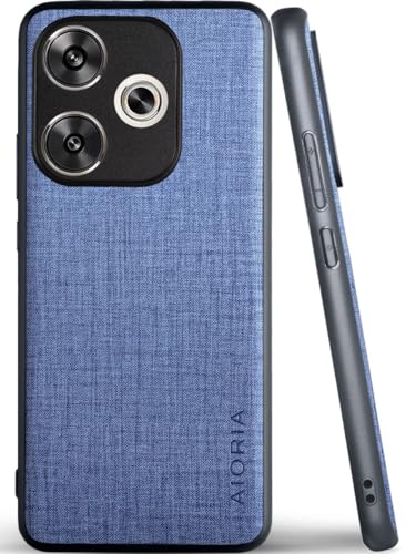 Aioria �݊��� �P�[�X for Poco F6 ���n�p�^�[�����U�[�����ɕی쏃�F�X�}�z�P�[�X (Blue, For Poco F6)