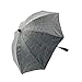 Spring.Rd - Ombrellone universale per passeggino, protezione totale a 360°, protezione solare 50+, con manico per ombrello, utilizzabile per carrozzina, passeggino e carrozzina, colore: grigio