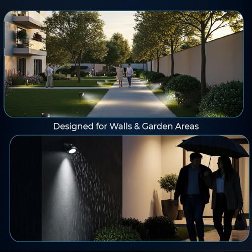 Image of CBK 5W Garden Lights Outdoor Waterproof | LED Garden Light Warm White | Aluminium Body Pathway Light for Steps, Lawn, Patio, Porch, Villa | IP65 Certified | 55,000 Lifespan Hours Pack of 1
