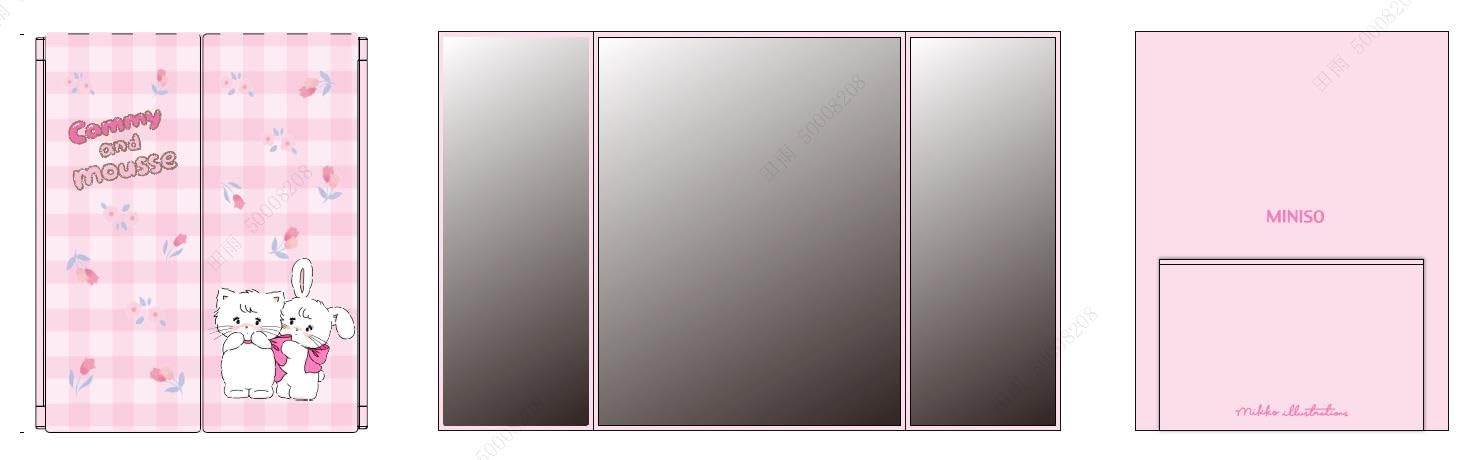 MINISOMikko Collection Trifold Mirror