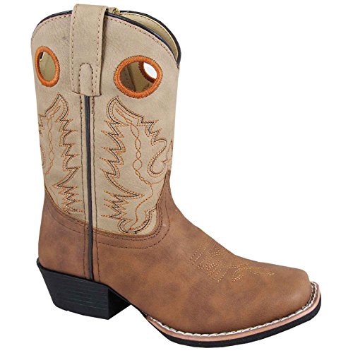 Smoky Mountain Childs Memphis Sq Toe Boot Tan/Light Tan