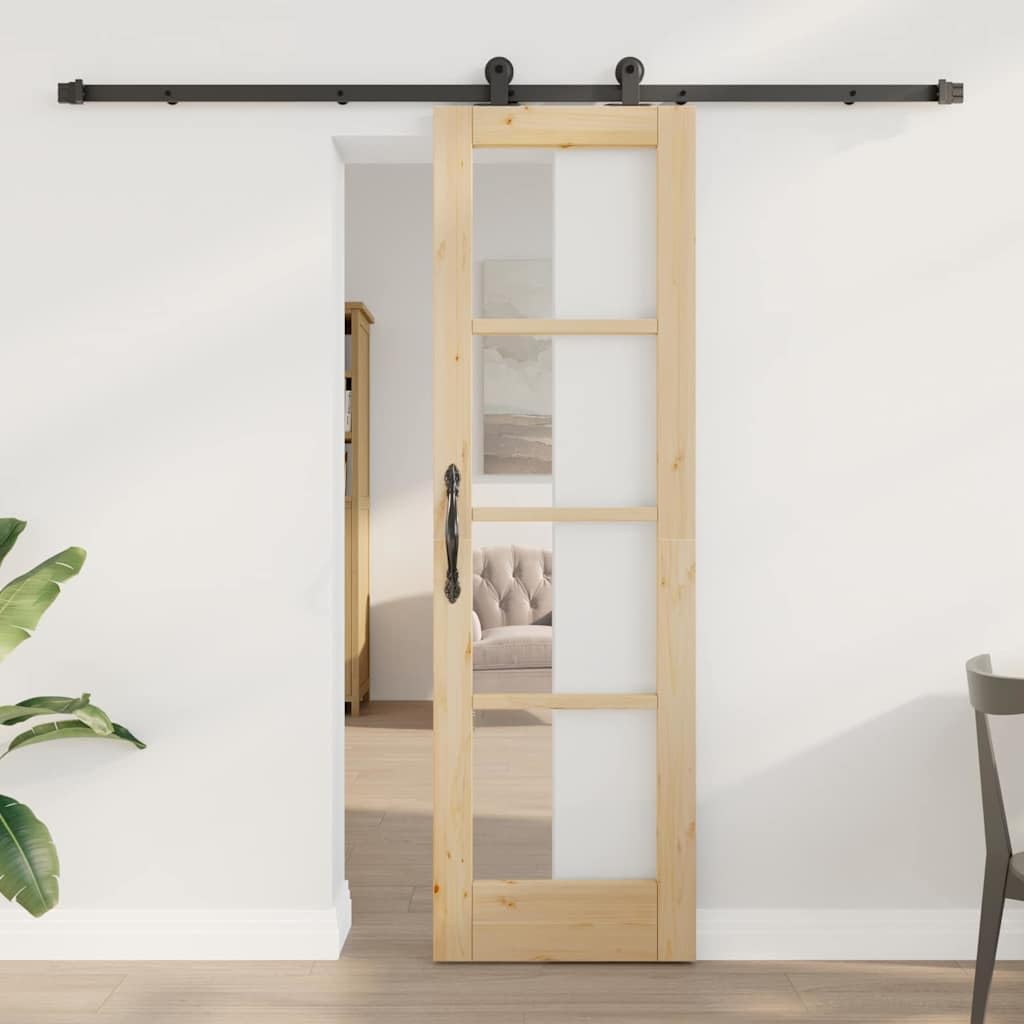 Porta scorrevole Orkdal naturale, 61 x 198,5 cm, in legno