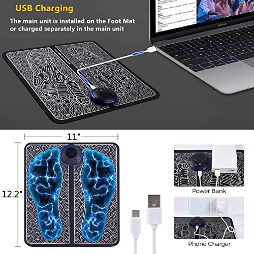 Z Zenda Keep Fit Foot Massager Mat - Acupressure Mat For Feet, Stimulate Circulation And Relieve Pain, Electric Acupuncture Points Stimulator #TOP1