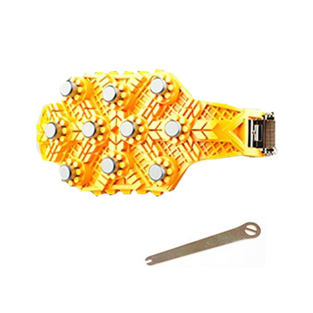 Bloepum Non-Slip TPU Tire Chains for Safe Driving -, Universal Fit Anti-Skid Chain for All Weather Conditions