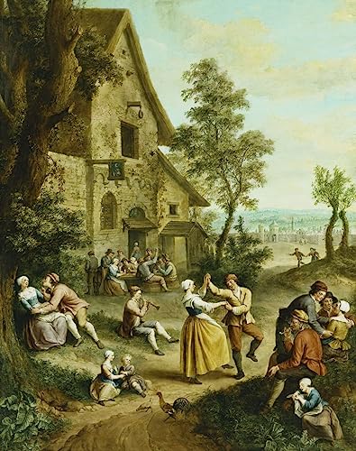 Tableau paysans dansant deco murale pour creer une ambiance conviviale dans votre salle a manger