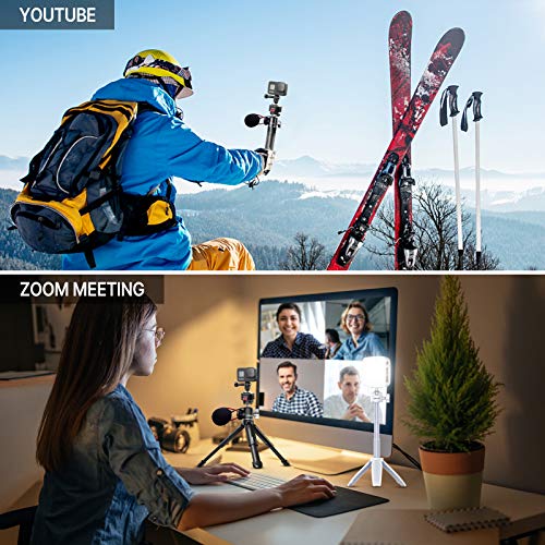 ULANZI Action Cam Quick Release Mount, Tripod Monopod Selfie Stick Handle Grip 1/4 Adapter QR Plate for Gopro Hero 5 6 7 8 9 Black/Gopro Max/DJI Osmo Action/Insta360 one Vlog Accessory