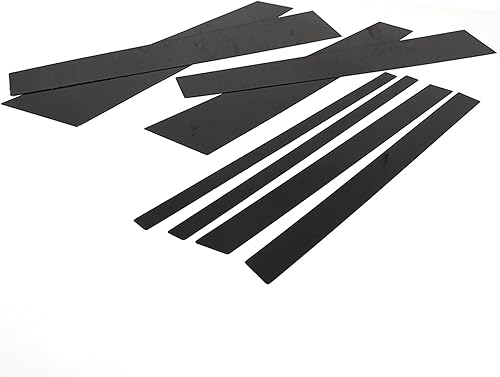 Miniatura 2 de Compatible con Honda Pilot 2019, 2020, 2021, 2022, PC, puerta de automóvil, ventana, ventana, ventana, ventana, accesorios de automóvil, negro, 8