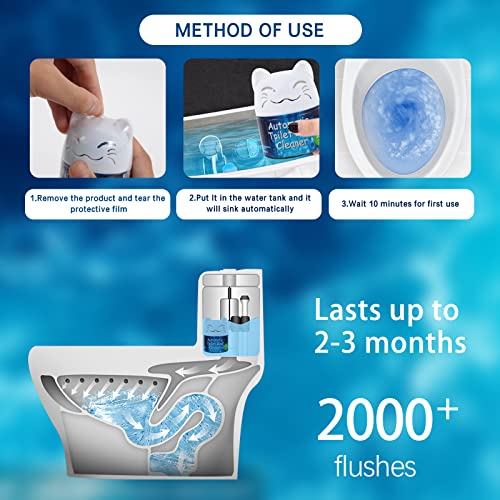 Image of Simple Life Toilet Bowl Cleaner | Automatic Long-Lasting Toilet Bowl Cleaner Tablets | Easy-To-Use, Septic Safe Toilet Cleaner in Bottle | Powerfully Cleans and Prevent Stain Build Up | 3 Count