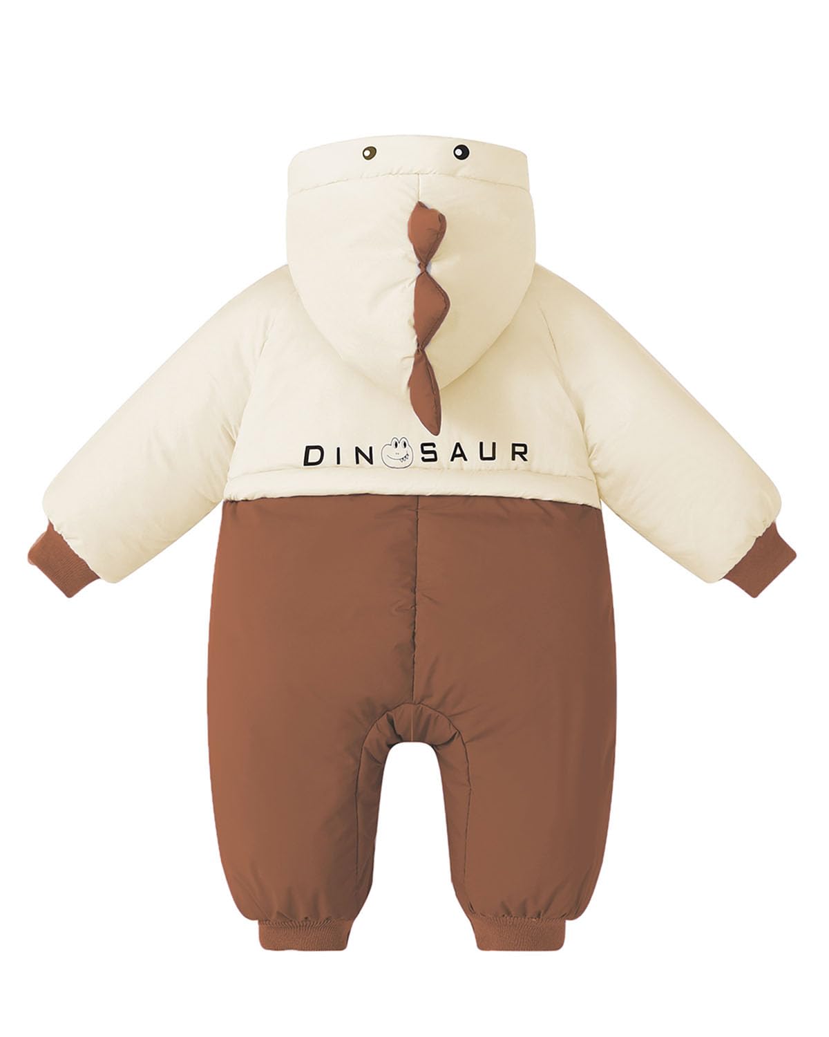 Acolchado Mono Bebe Invierno, Cute Dino Buzo Bebe Invierno Ropa Bebe Niño Biña, Double Zipper Mameluco Bebe Invierno, 3-24 Meses