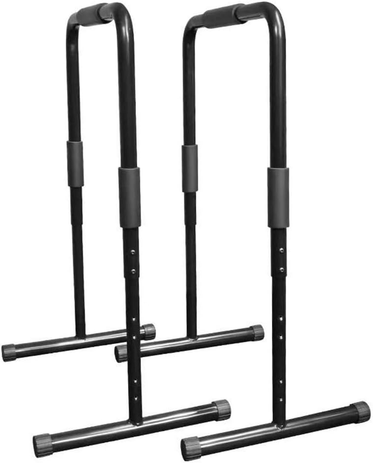 Dip Stand Dip Bar Station Strength Training Free Standing Adjustable Height Power Tower Stand Fitness Equipment for Home Gym 330 Weight Capacity 2 Sets