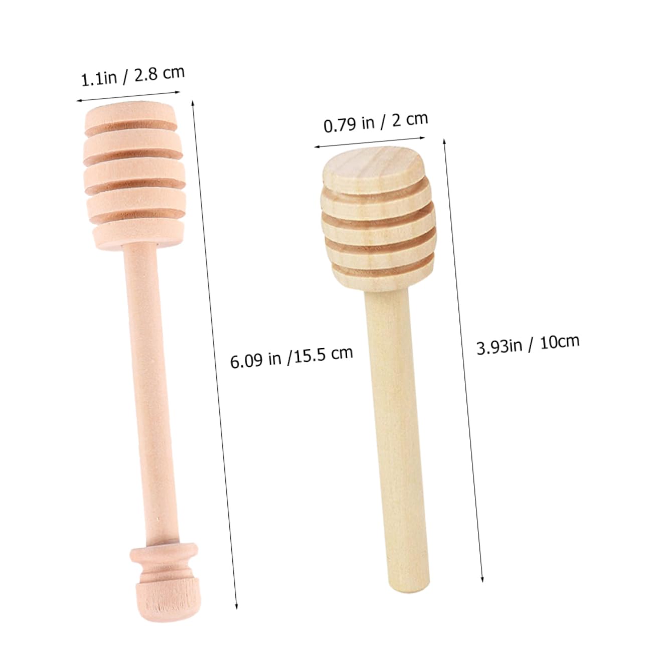 Cabilock 12Pcs Wooden Sticks Natural Stirring Sticks for Honey Jam and More Comfortable Grip Versatile Kitchen Accessory