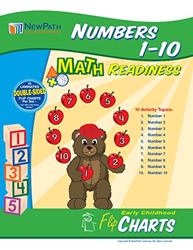 Newpath Learning Numbers 1-10 Curriculum Mastery Flip Chart Set, Early Childhood #TOP3