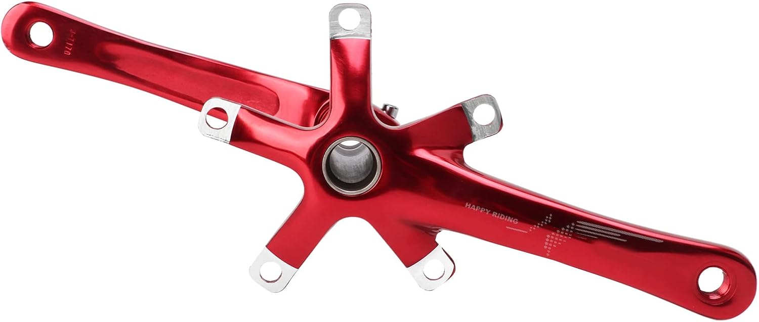 KIMISS バイク クランクアーム アルミ合金 130mm BCD 中空ボトムブラケット クランクセット 折りたたみ自転車とロード