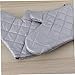 ULTECHNOVO 2pcs Heat-Resistant Oven Gloves Thick Cotton Anti-scalding Mitts with Non-Slip Grip for Baking and Cooking and Odorless Kitchen Tool Silver