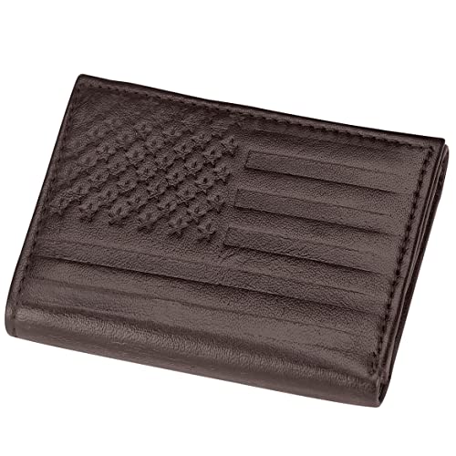 Fox Valley Traders Genuine Leather Embossed RFID Trifold Wallet