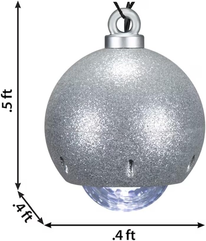 Gemmy LightShow Kaleidoscope Hanging Projection Ornament Multi-Function White