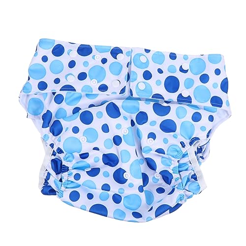 DEARMAMY 1 Pieza Pantalones De a Prueba De Fugas Impermeables Durante La Noche Húmedo Lavable Para Adultos Para Adultos Mujeres Lona Impermeable Blue