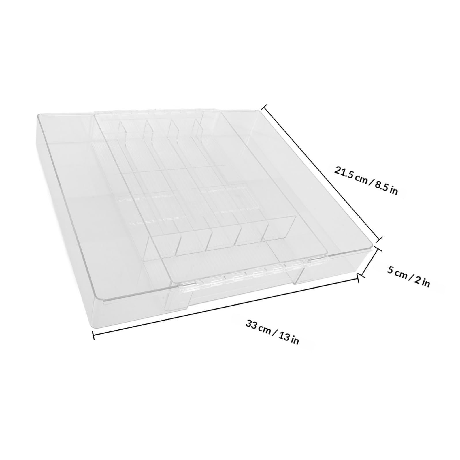 Acryl Erweiterbarer Schubladenorganizer mit Mehreren Fächern für Küche