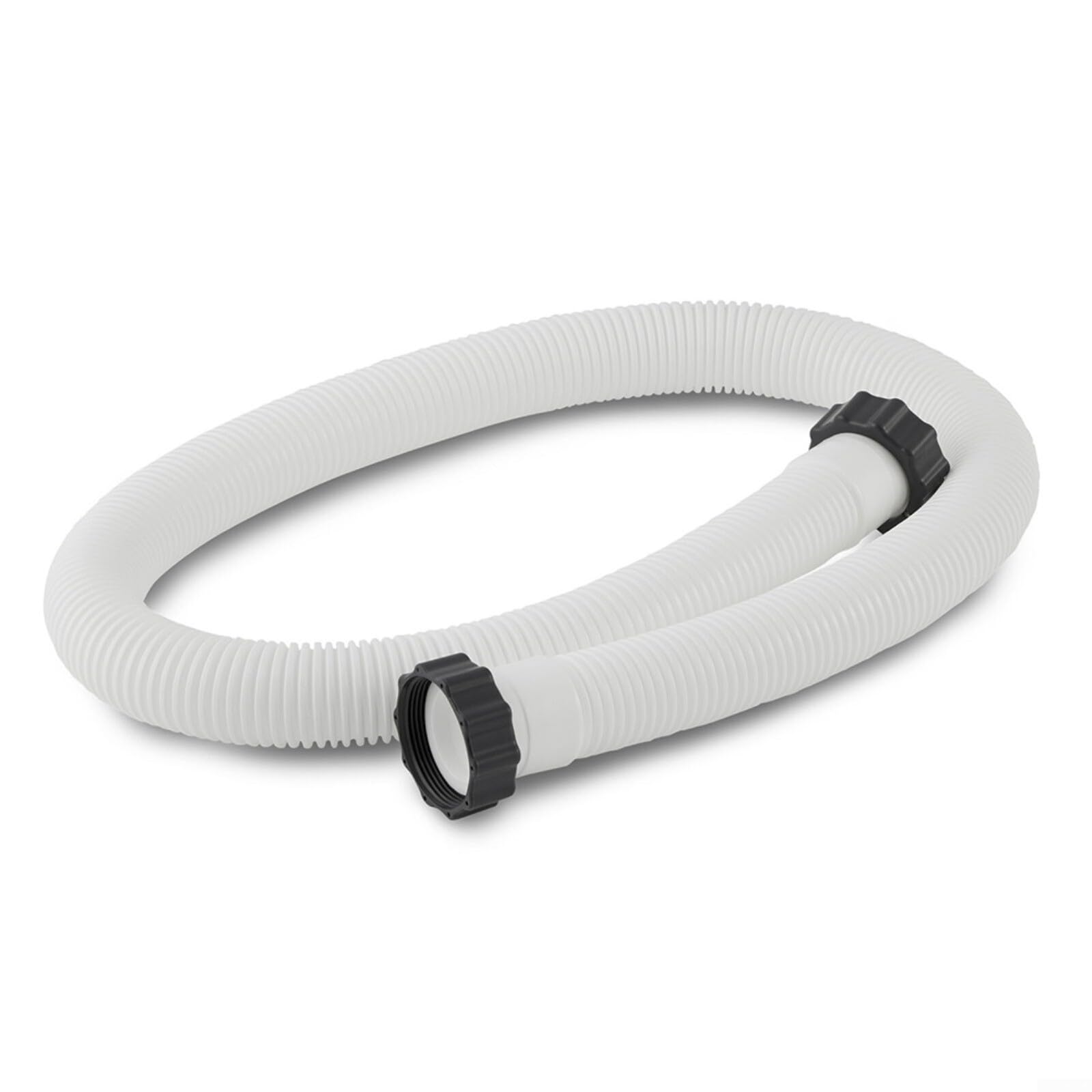 Tubo flessibile per piscina compatibile con Intex, 3,8 cm x 159 cm, per modelli di pompa di ricambio 29060E, include dadi a vite, facile da installare