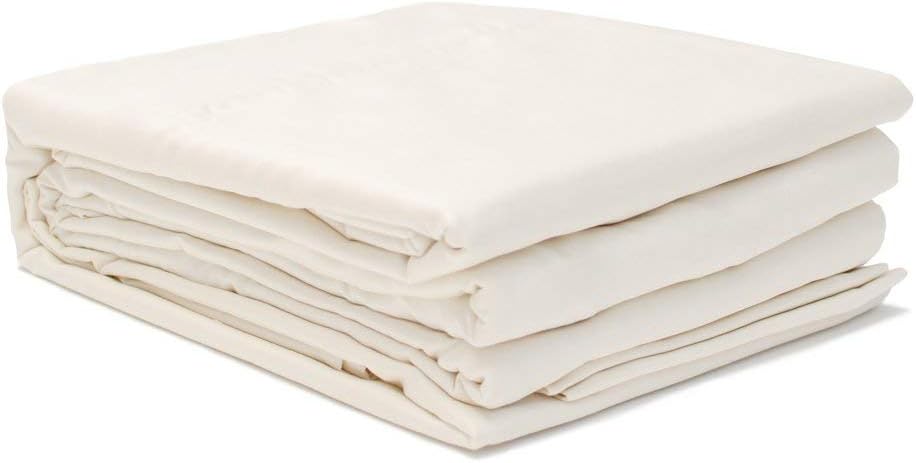 Happsy Organic Twin Bed Sheet - Breathable & Fitted Bed Sheet for Twin Size Bed - 3 Piece Extra Soft Bedding Set - 300 Thread Count Organic Cotton Sheet Set