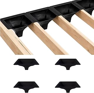 4PCS Black downspouts for Under Deck Drainage System, PE Deck downspouts Use for 12"&16" Joist Sp...