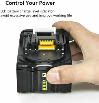 2X BL1850B Battery 5.0Ah with Charger 3Ah DC18RC, Replace for Makita 18V