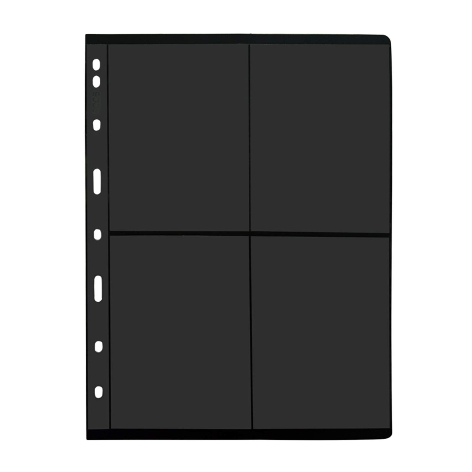Ieron Lot De 10 Pages Recto Verso Pour Album De Timbres – 7 Rangées, Poches 33 Mm – PVC – 21,6 X 28 Cm – Pour Pièces, Cartes Postales, Billets