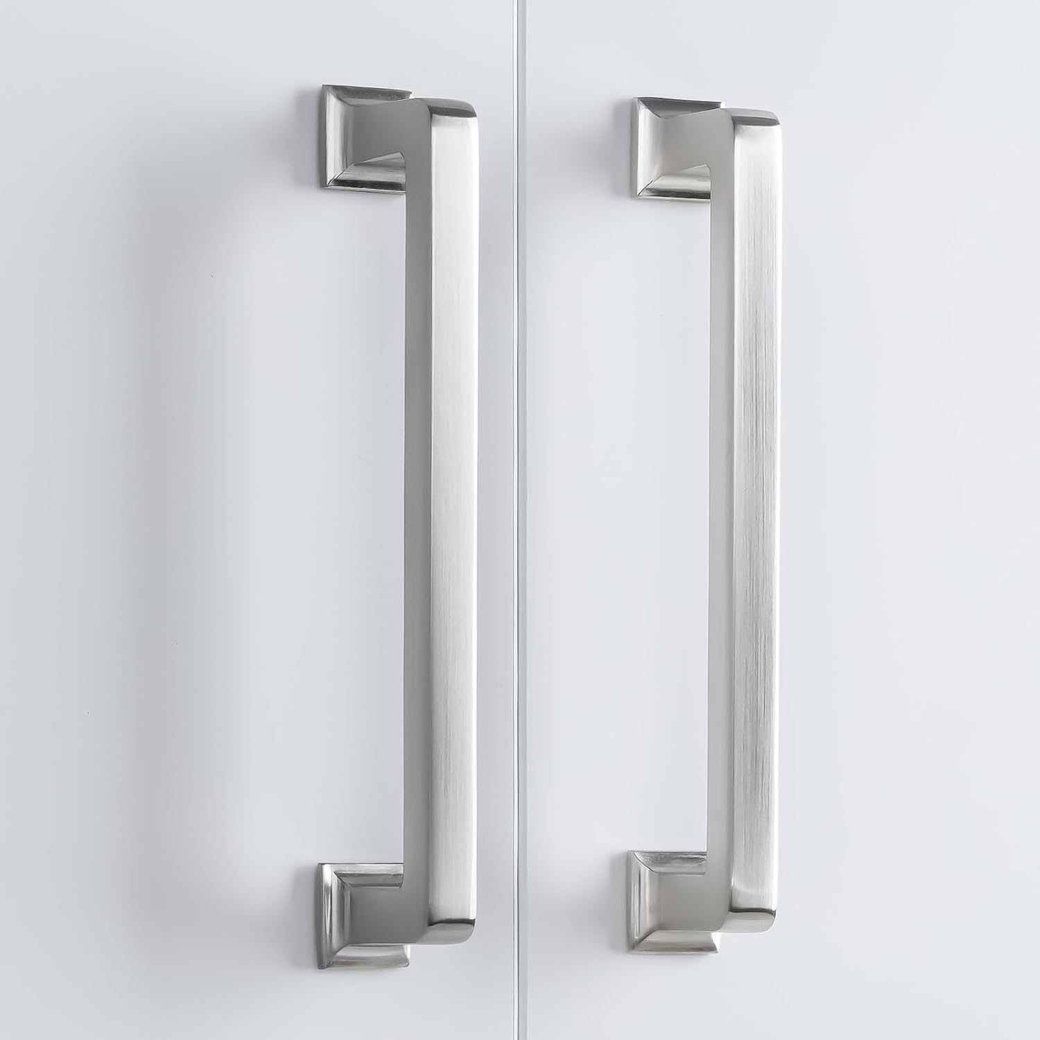 10 Pack Brushed Nickel Cabinet Pulls 6-1/4 Inch(160mm) Kitchen Cabinet Handles Cabinet Hardware for Drawer Pulls