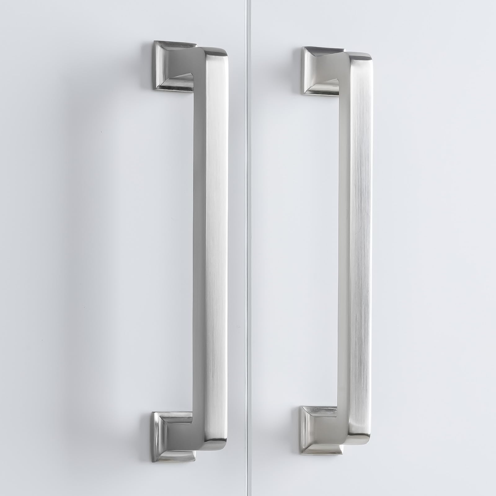 Schrankgriffe aus gebürstetem Nickel, 320 mm, für Küchenschränke, Schrank-Hardware für Schubladengriffe, 10 Stück