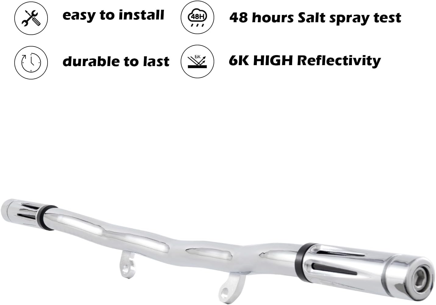 Flat-Out Crash Bar Engine Guard Highway Freeway Bar for Harley Davidson Sportsters Nightster H1250S RH975 (Black)