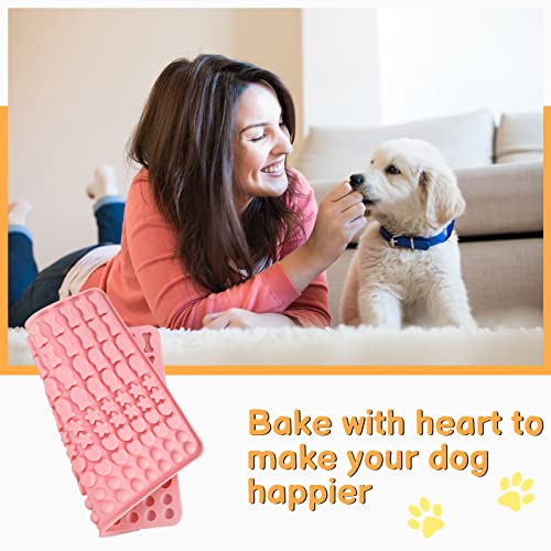 Silikon Hundekekse Backmatte Backform, 130 Gitter Silikonmatte Backform für Hundekekse - Baking Mat Dog Biscuits Baking Mould (5 Formen in 1)