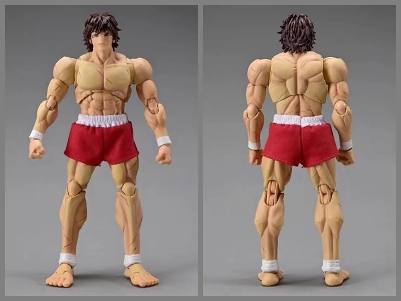 Miniatura 4 de Figura de acción BAKI modelo de película estatua, modelo de decoración de escritorio de PVC, arte de paquete personalizado, modelo de figura de